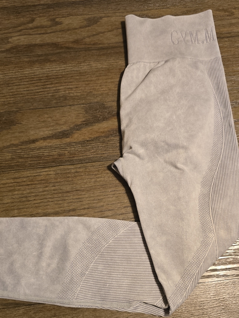 Gym Minute Sculpting TIKTOK Light Gray Seamless Leggings